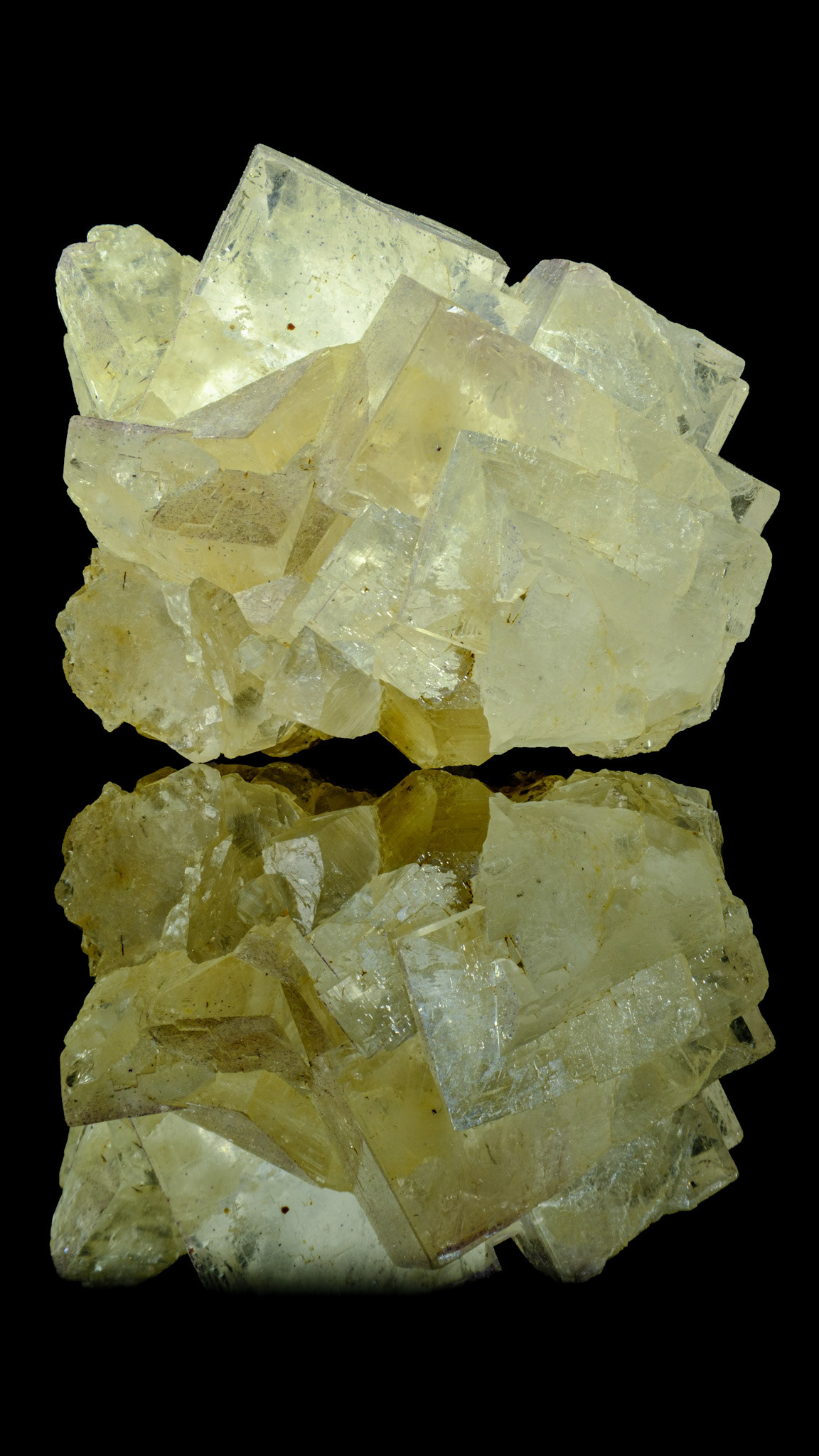 Pale Yellow Fluorite | La Viesca Mine, Huergo, Siero, Asturias, Spain