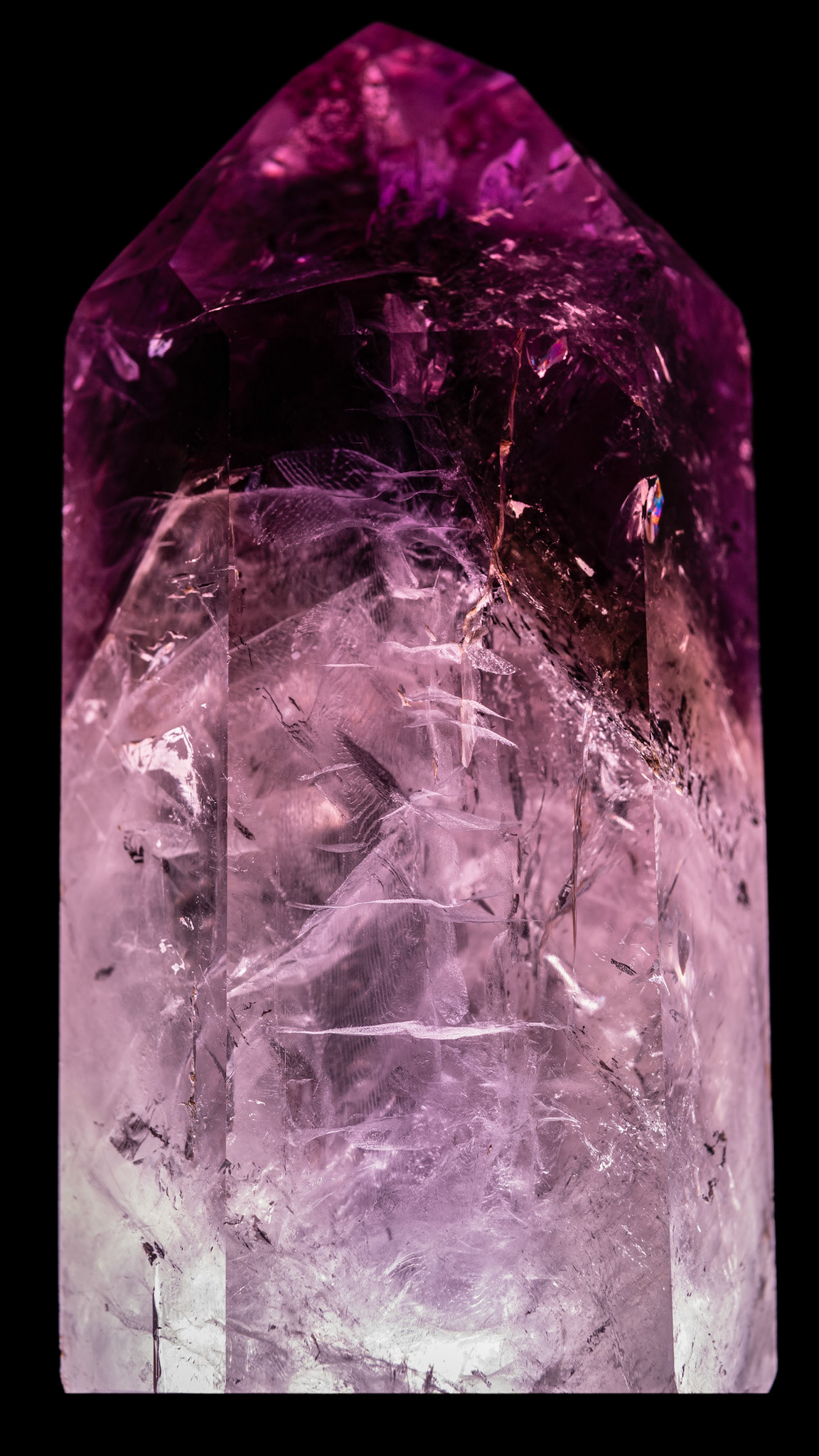 Phantom Royal Amethyst with God's Fingerprints inclusions | Bahia, Brazil