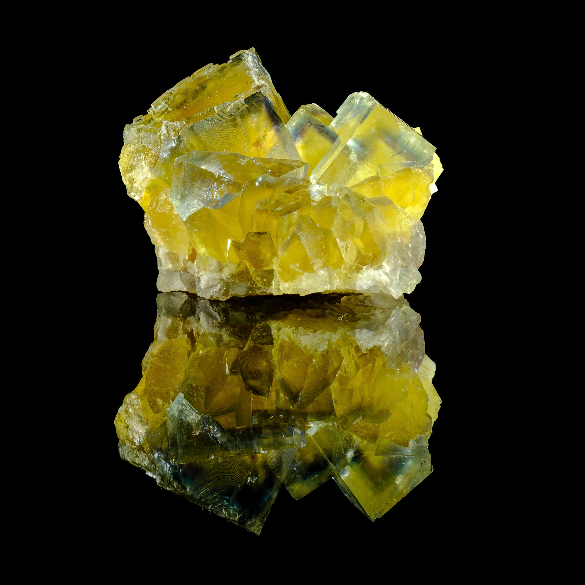 Yellow Fluorite | La Barre Mine, Saint-Jacques-d'Ambur, Auvergne-Rhône-Alpes, France