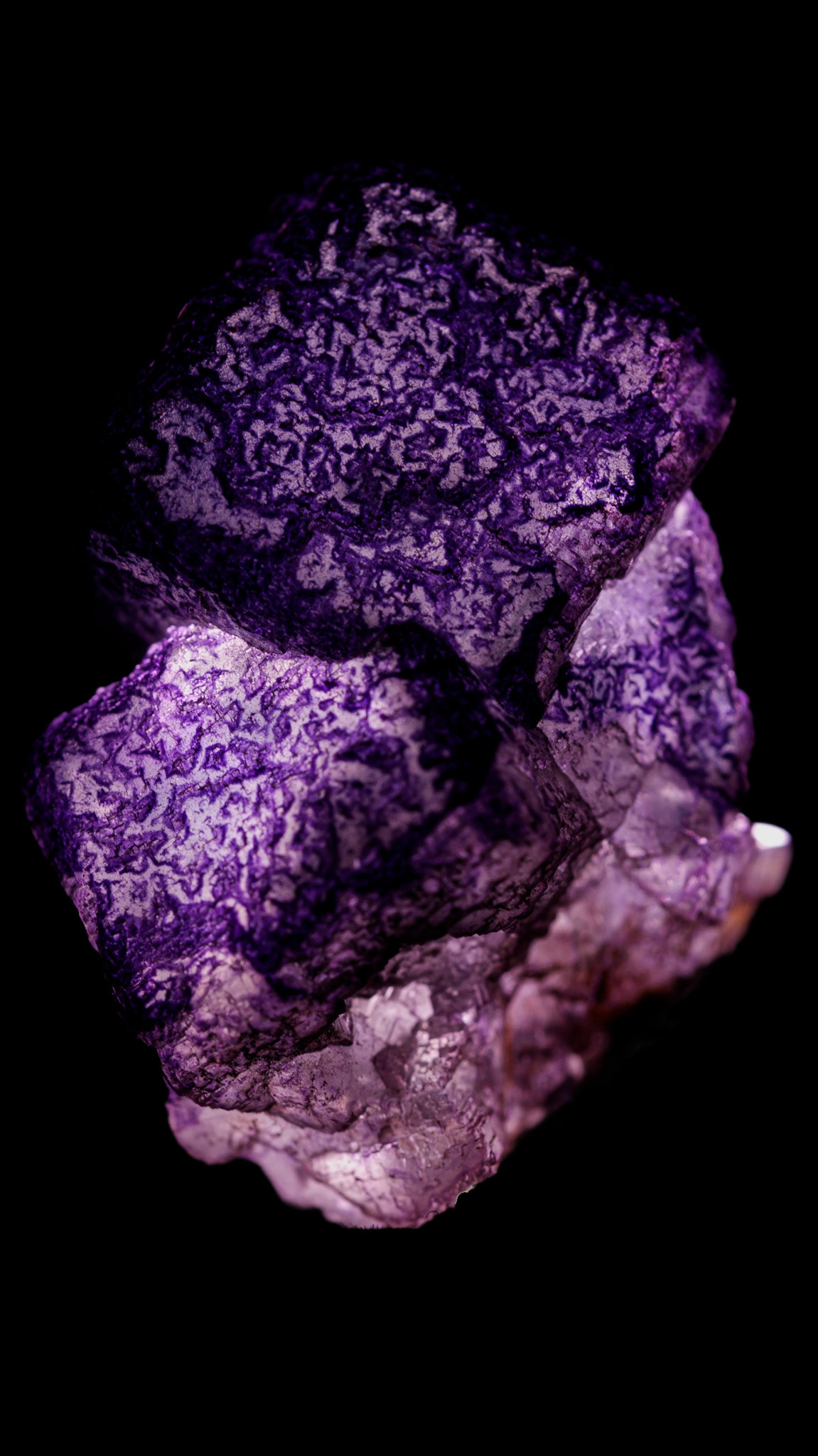 Purple 'QR Code' Fluorite | Guizhou, China