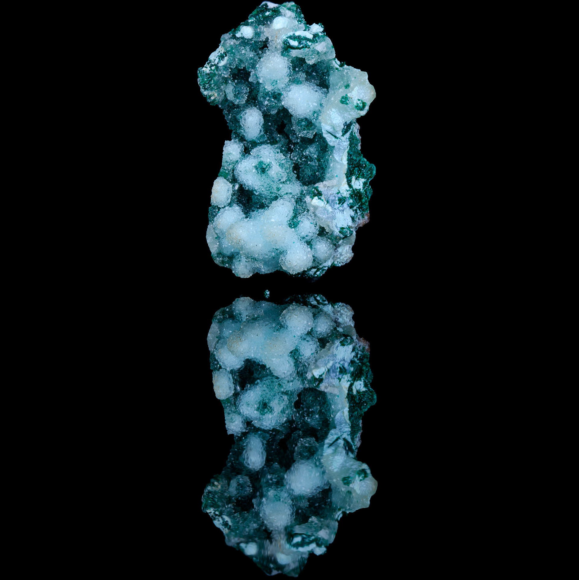 Quartz on Chrysocolla | Congo