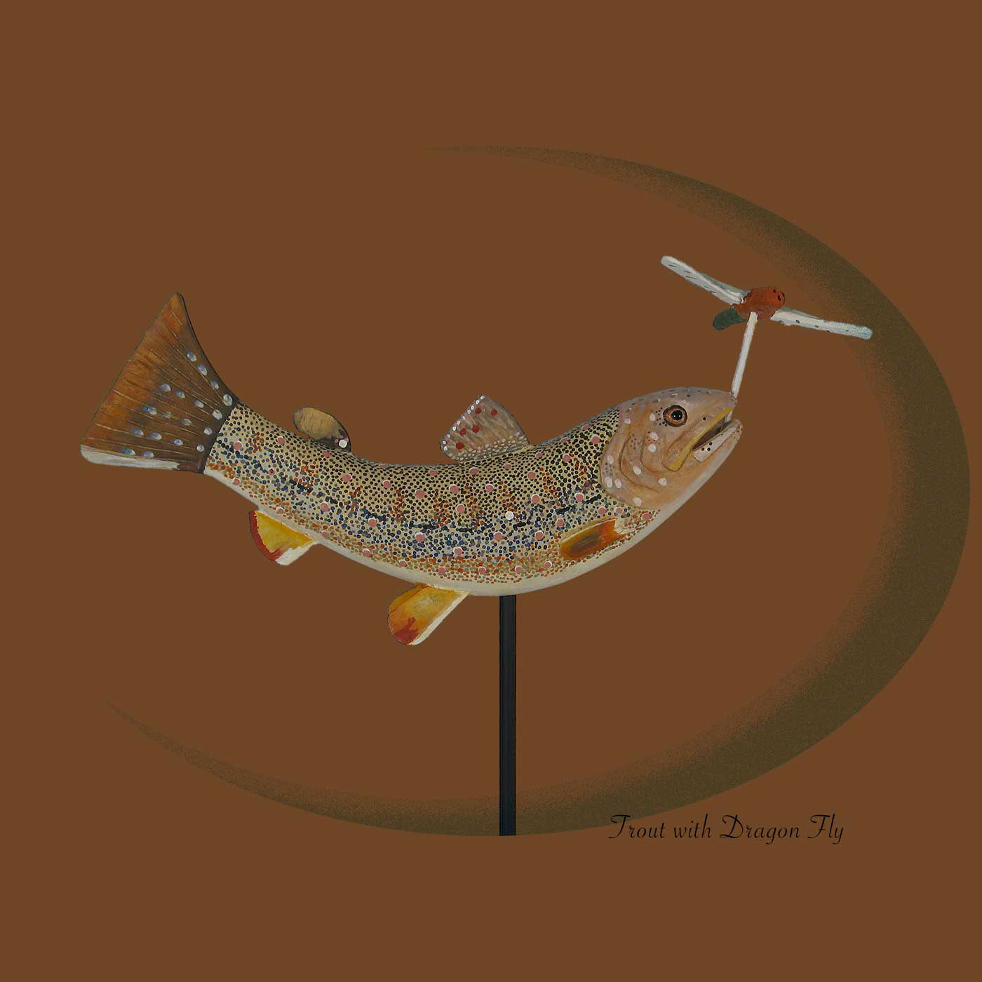 Trout with Dragon Fly