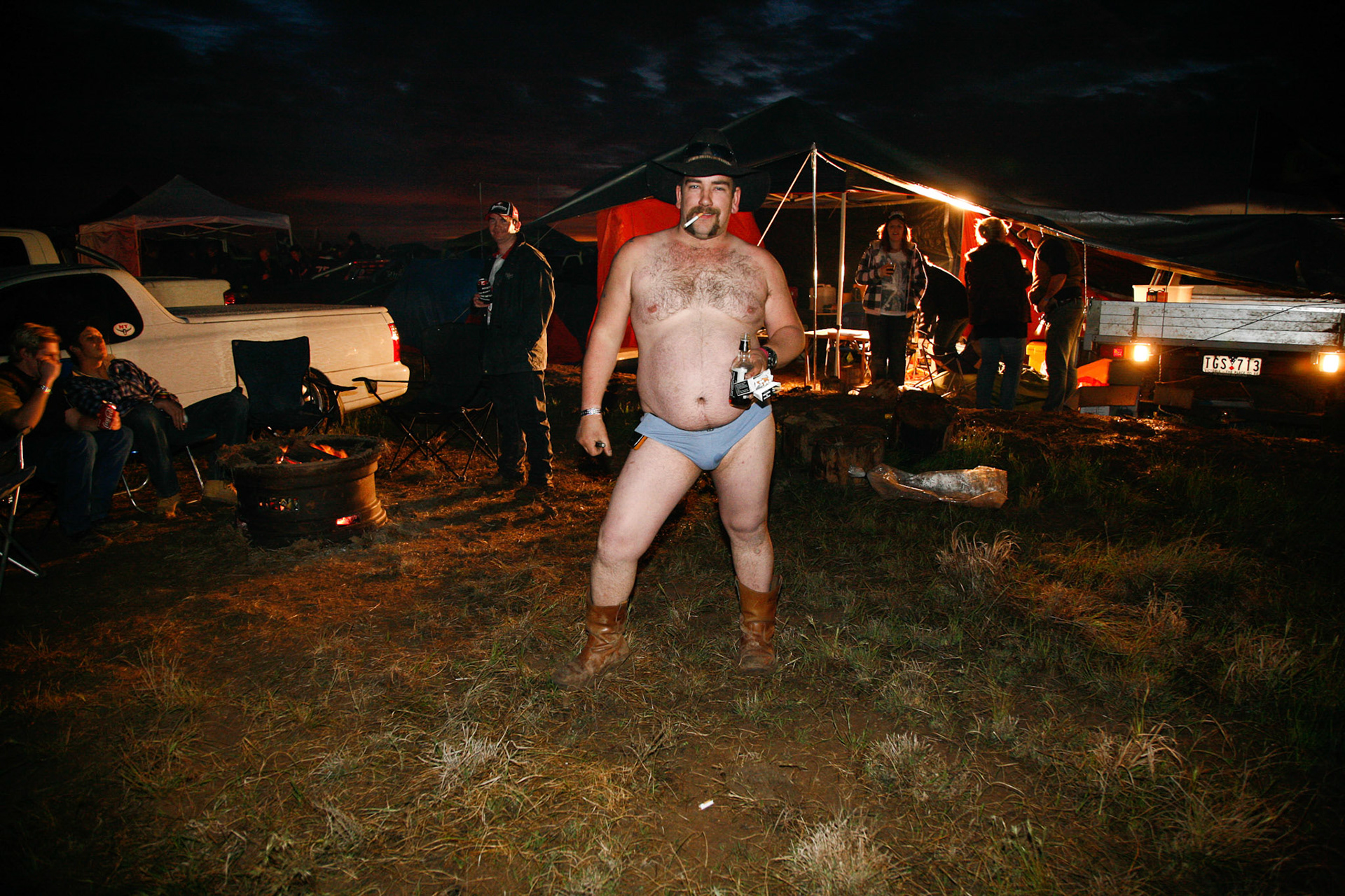 Proudly wearing boots at Deniliquin Ute Muster. October 2, 2009. Deniliquin, NSW.