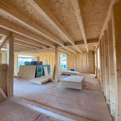 Casa in legno a telaio