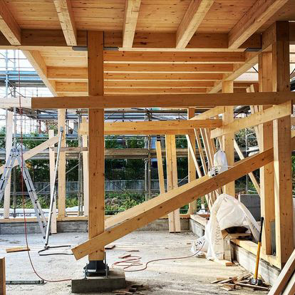 Casa in legno a telaio