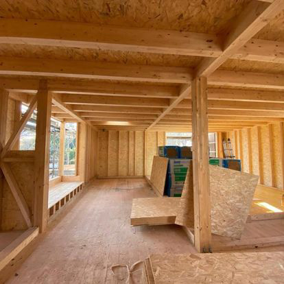 Casa in legno a telaio