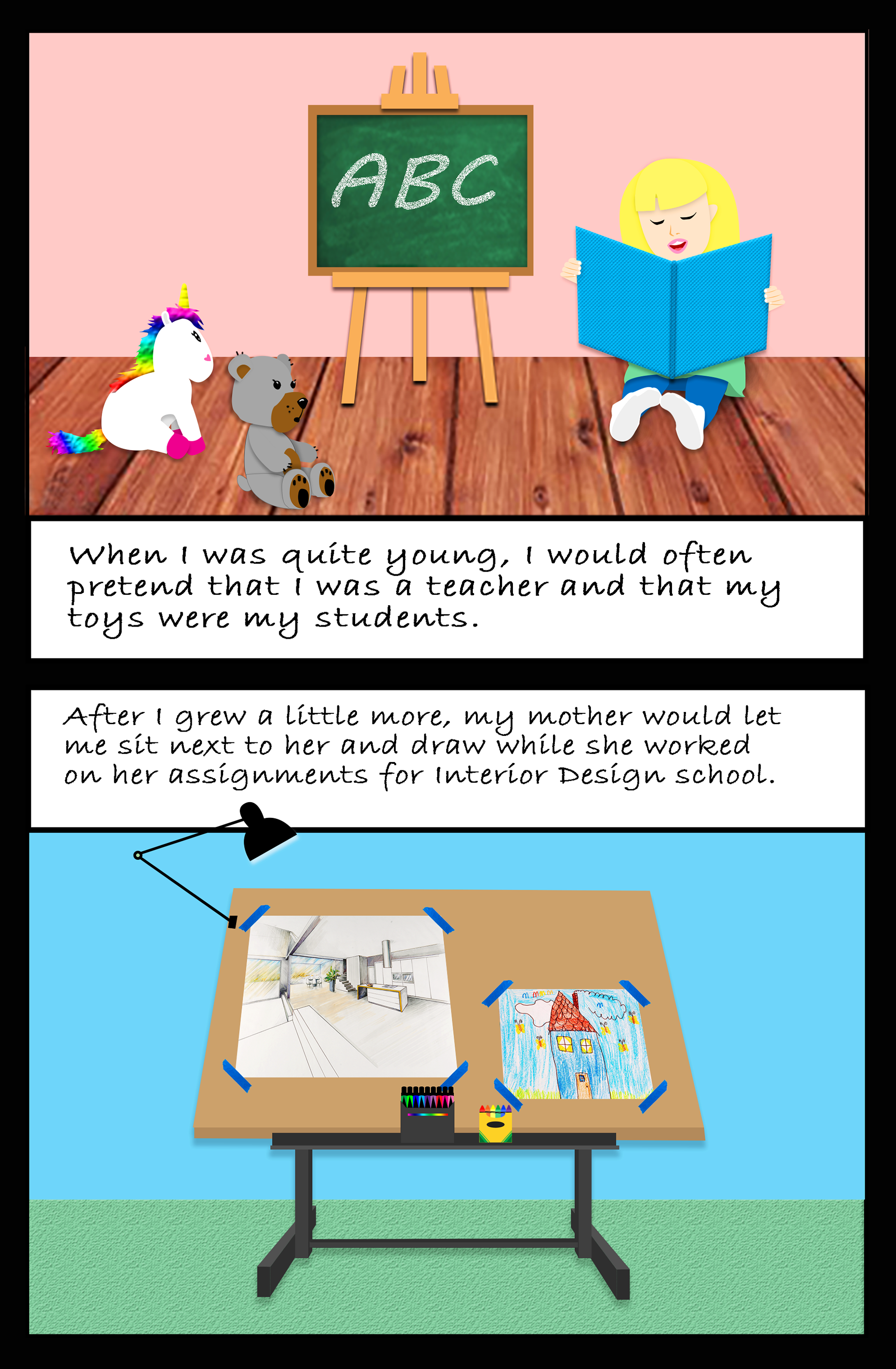 Project for Media Aesthetics. Created using Photoshop. Page 1