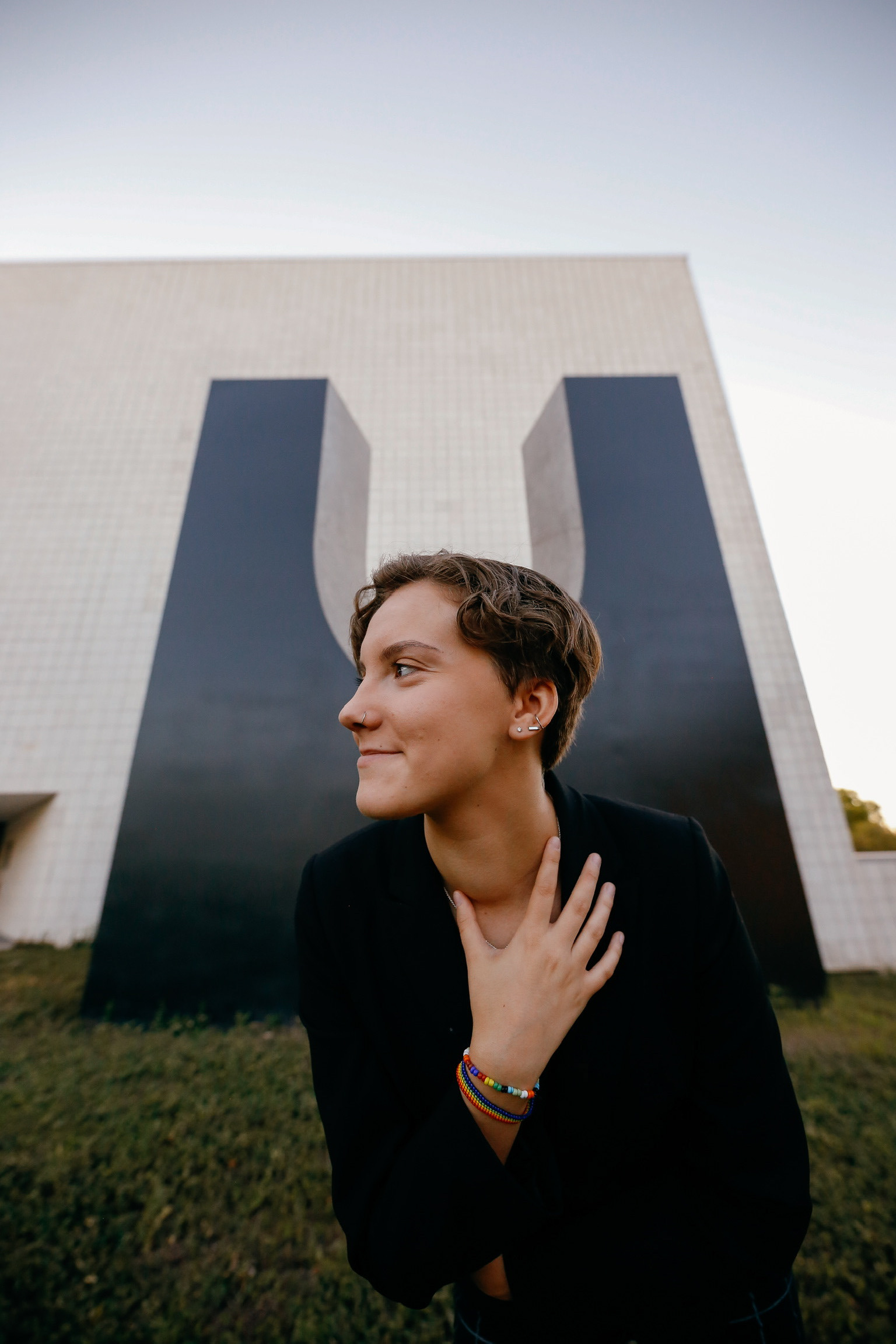 "It was really cool to have a photographer who was also non-binary who understood how important it is for me to have graduation pictures that represented who I am now versus who I was in high school. Jo's photo shoot experience and the final product of their photos are unmatched and I feel so lucky I was able to work with them," - Elyse Dye, 2021