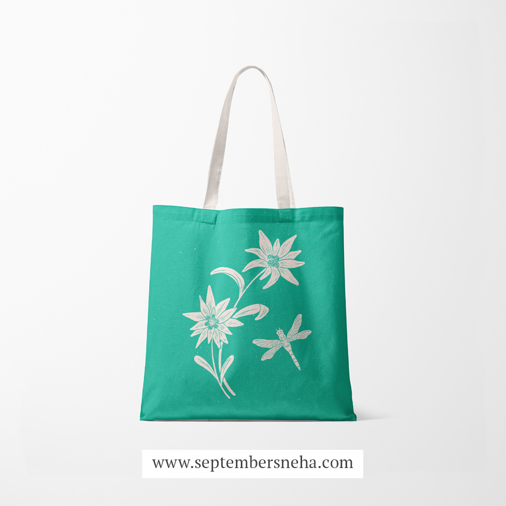 Edelweiss & Dragonfly Mockup