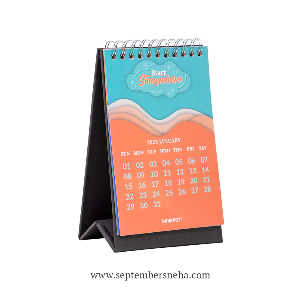 Compact Motivational 2023 Desk Cal