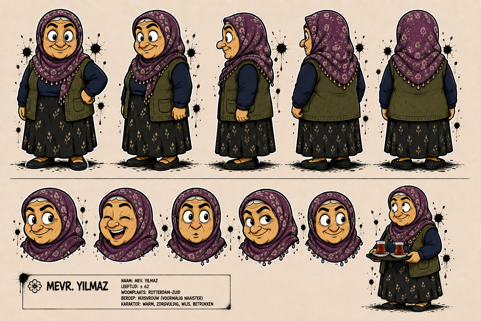 "turnaround Mevr. Yilmaz, graphic novel 'Sem en de Graal — Wachter van de 4 Elementen'"