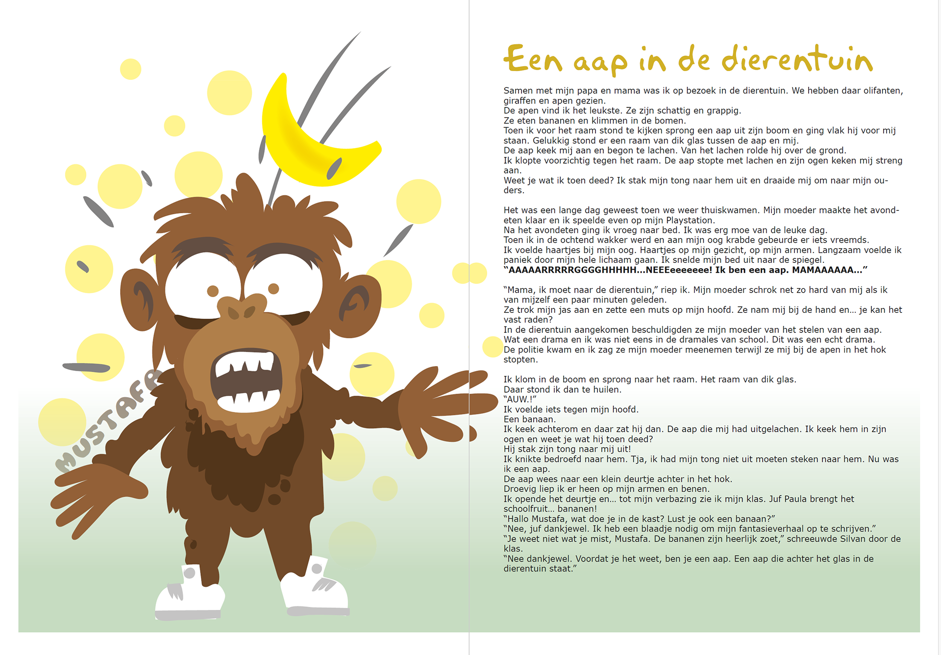 Illustratie voor educatief project 'De Magische Kast in de Klas'
