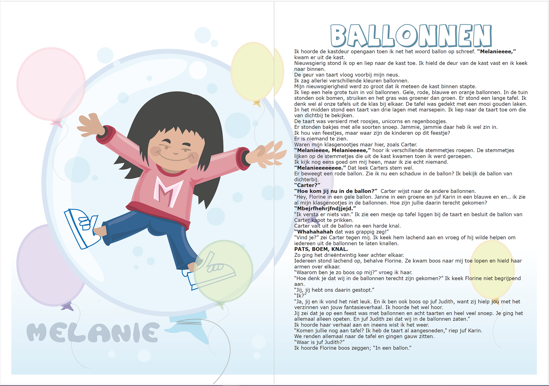 Illustratie voor educatief project 'De Magische Kast in de Klas'