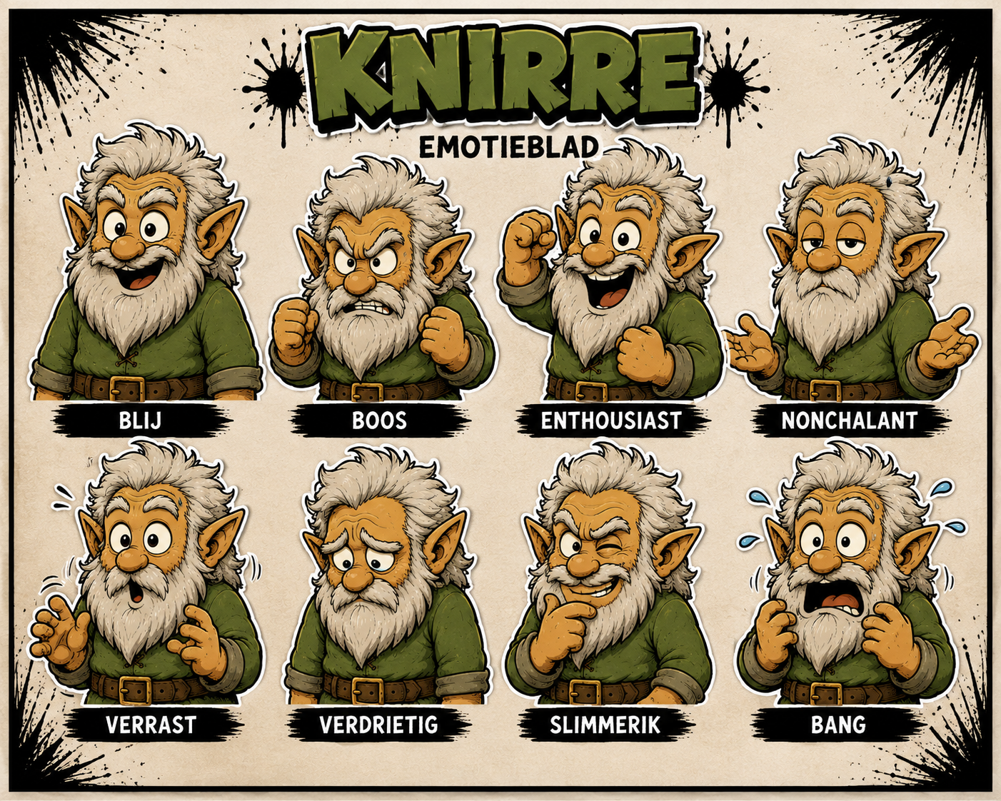 "emotieblad Knirre, graphic novel 'Sem en de Elementen', volume 2"