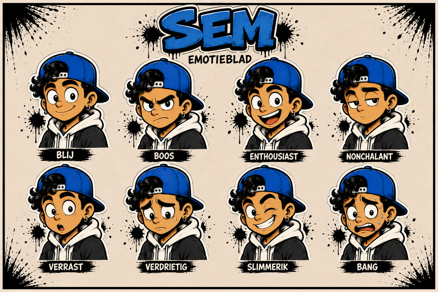 emotieblad sem graphic novel 'Sem en de Graal — Wachter van de 4 Elementen'