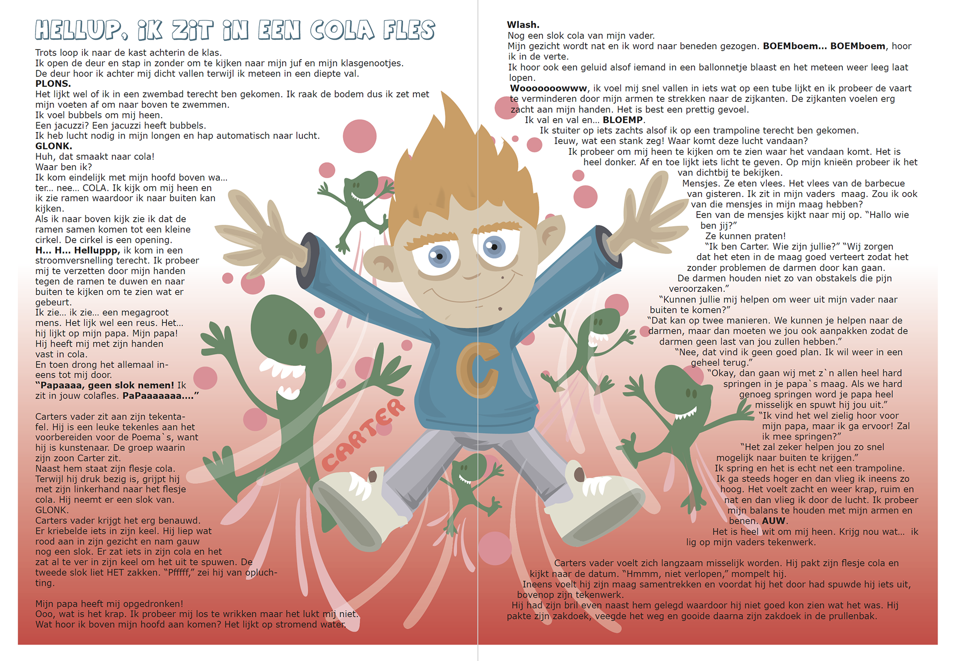 Illustratie voor educatief project 'De Magische Kast in de Klas'