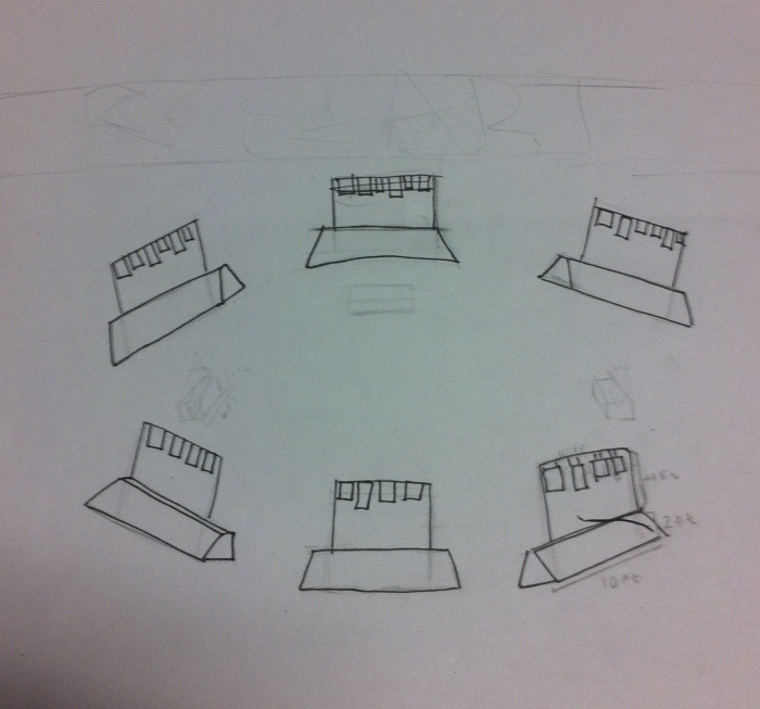 An initial sketch of the road barrier concept