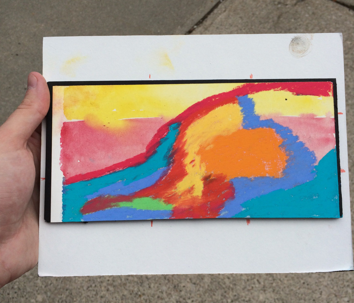 My abstract pastel creation