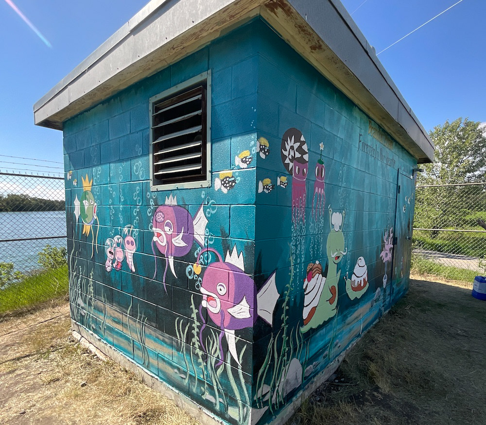 cooperative exterior wall mural