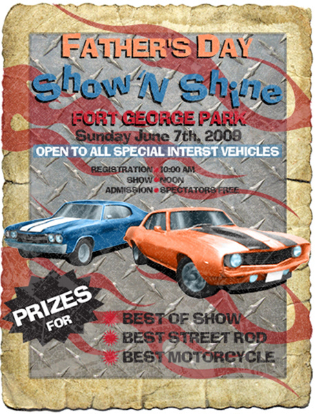 Show N Shine Event Poster Poster Design & Illustration
