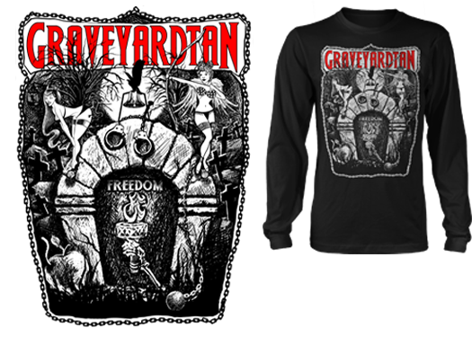 Graveyard Tan Band shirt