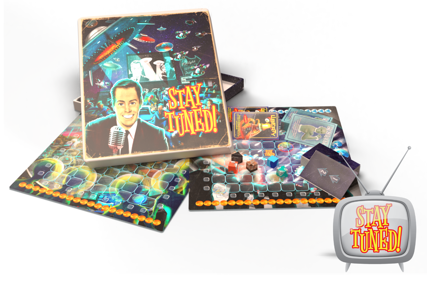 "Stay Tuned!" Board Game Design & Illustration