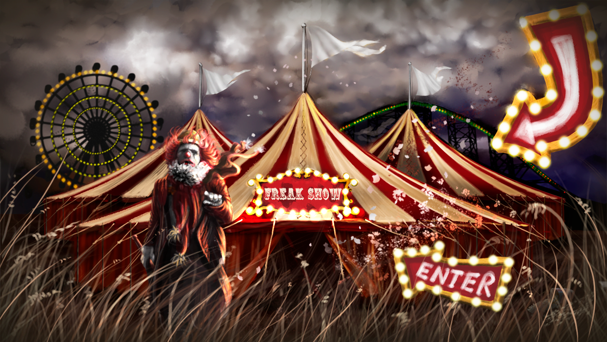 Whose this clown digital illustration