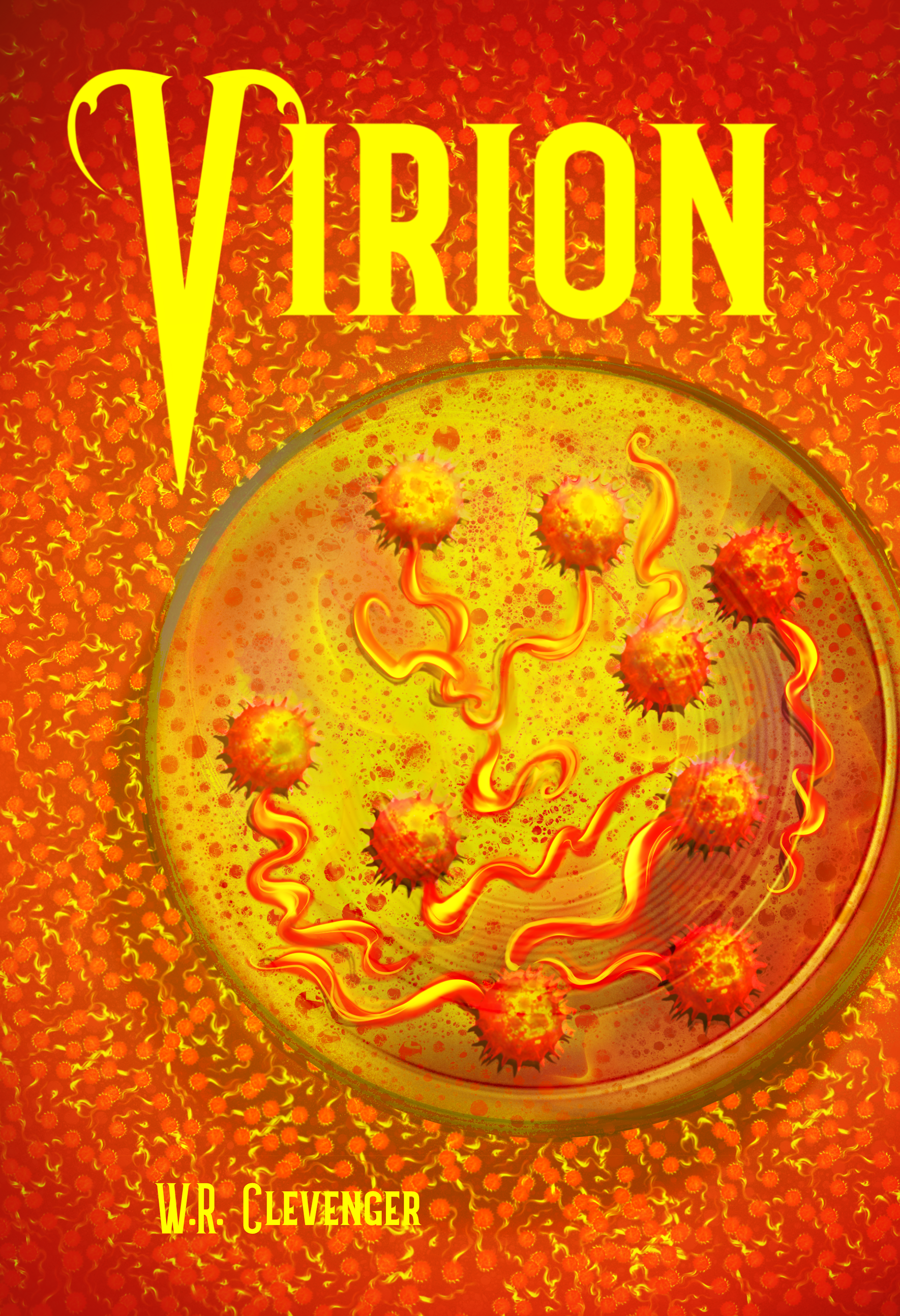Virion Book Cover design & illustration