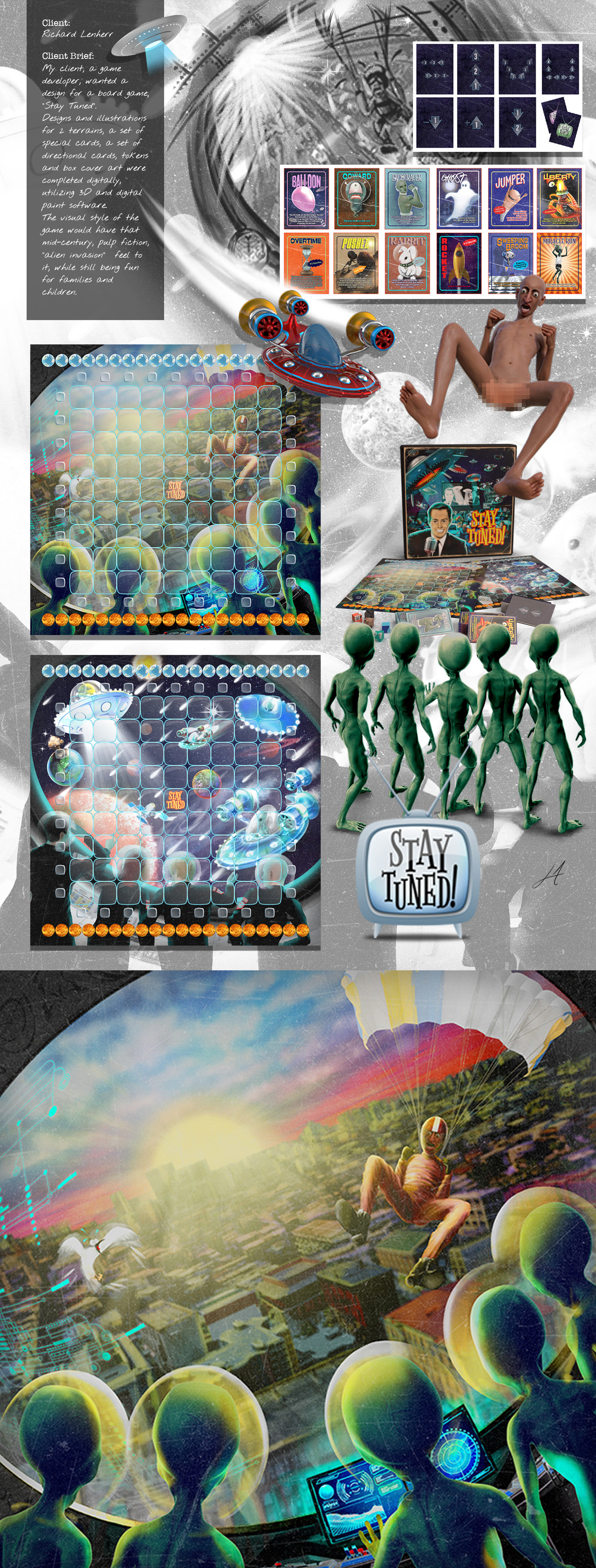 Board game illustrations and design