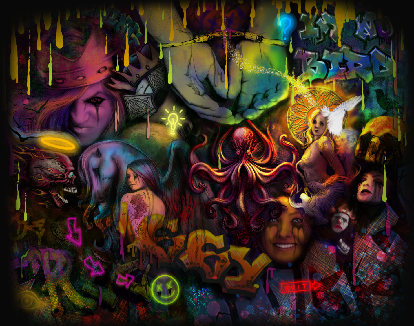 I'm No Bird digital illustration