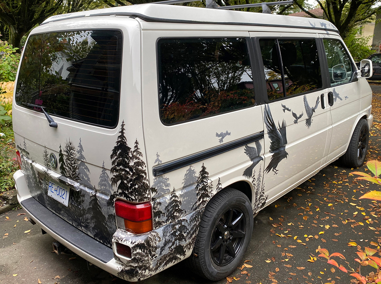 the Goat VW van custom automotive paint
