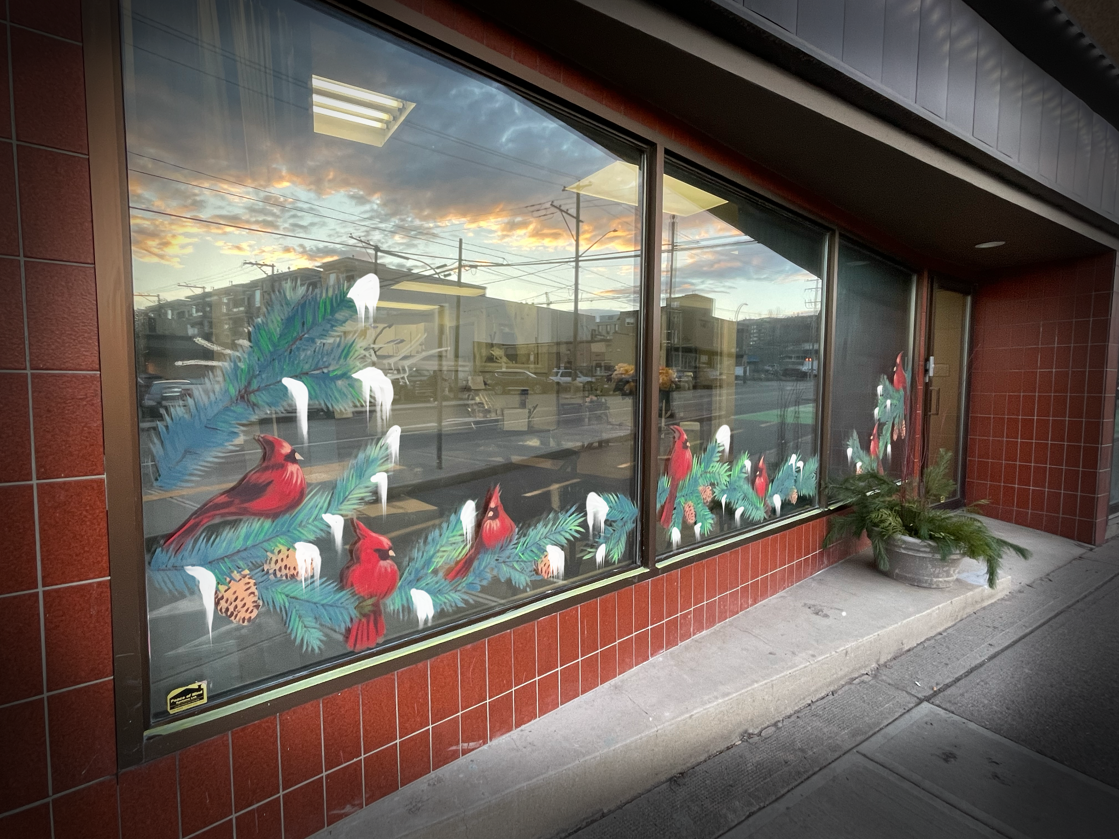 Winter Painted Windows