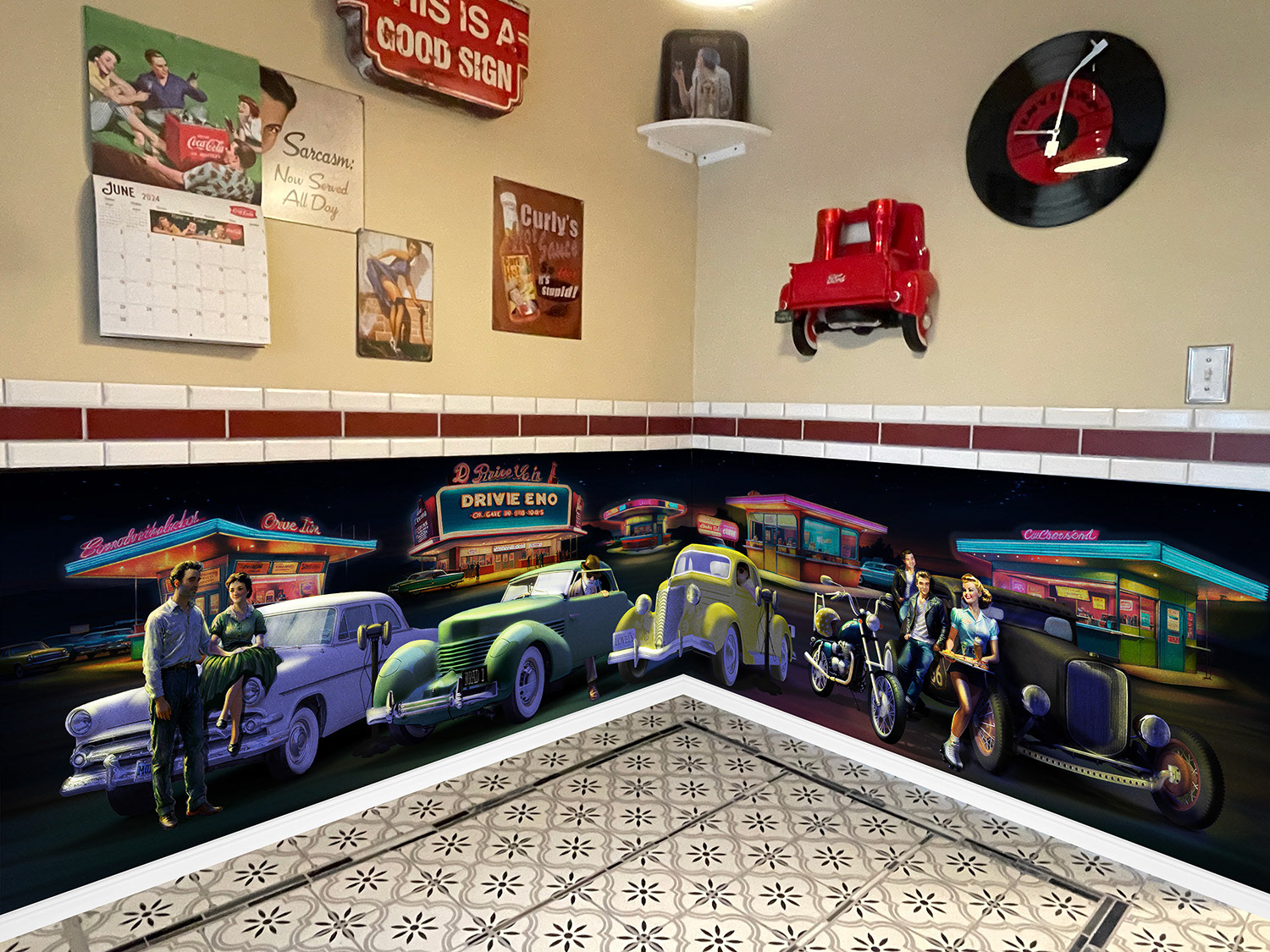 digital wall wrap mural