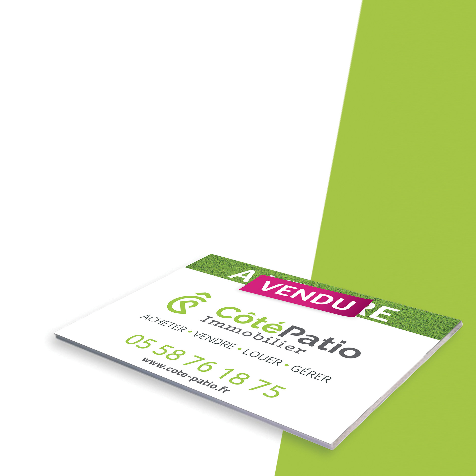 Panneau immobilier simple