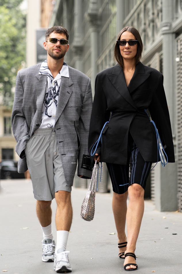 JS Roques and Alice Barbier before Off-White SS20