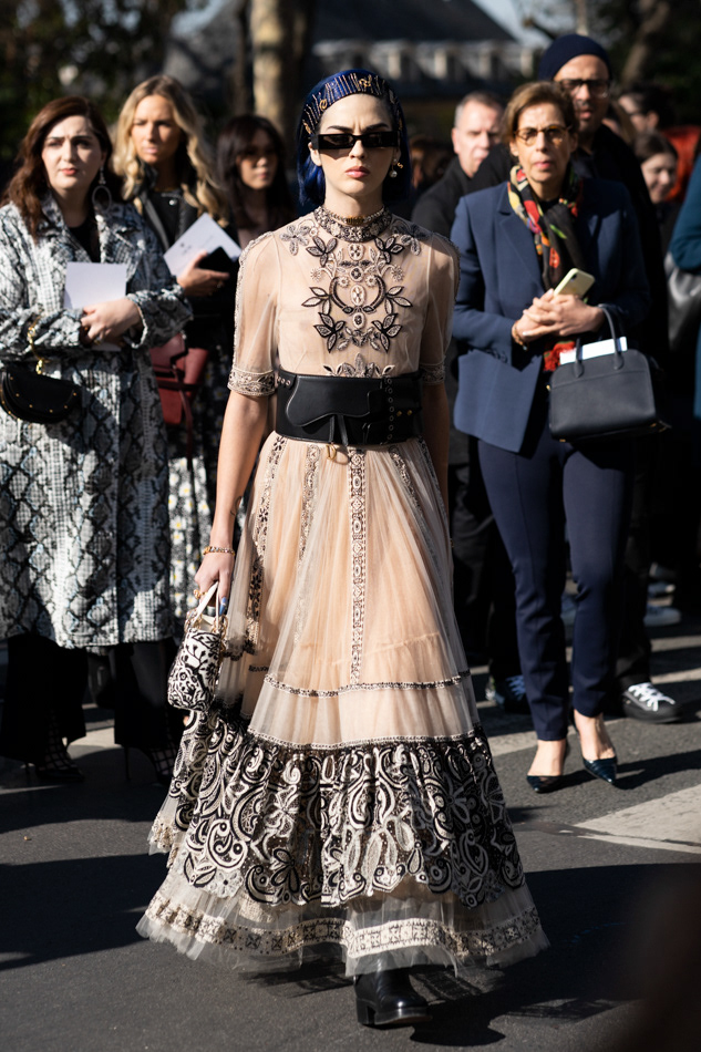 Sita Abellan before Dior AW19 Femme