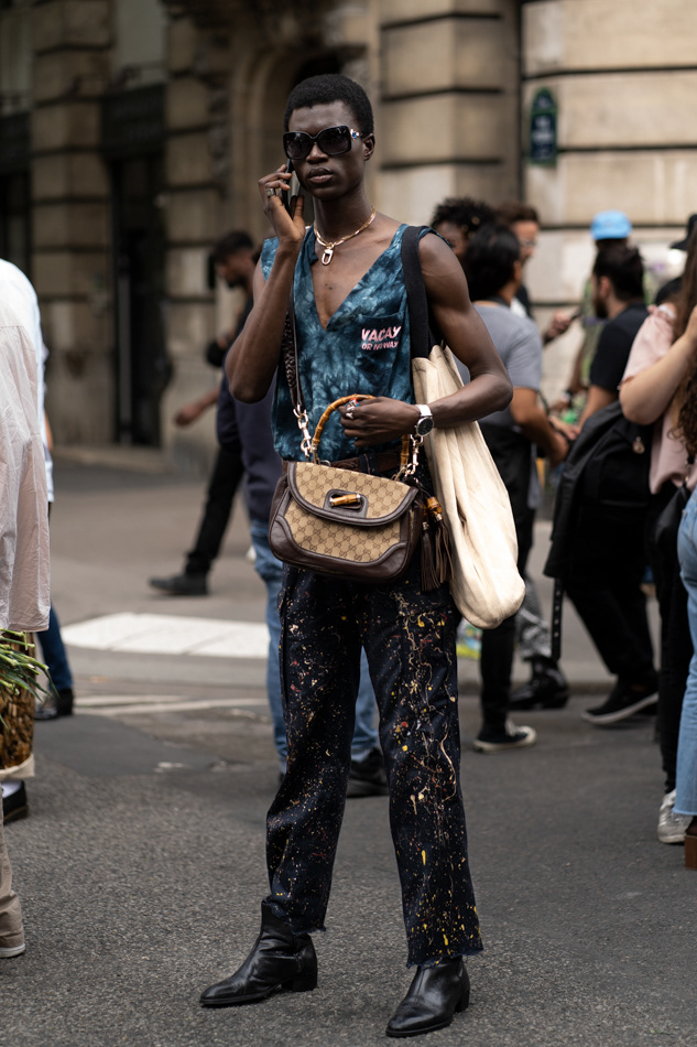 Mamadou Lo after Off-White SS20 Homme