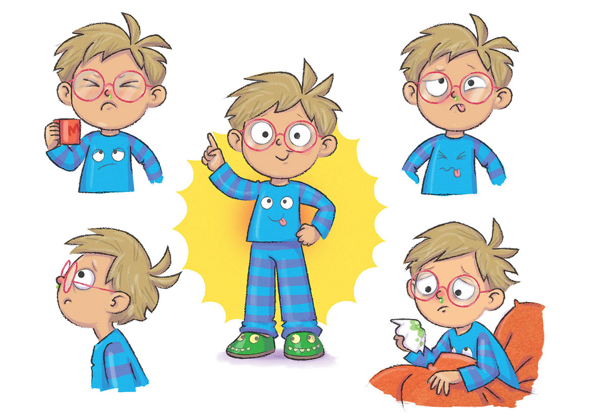 Character designs for Max Braves the Ick