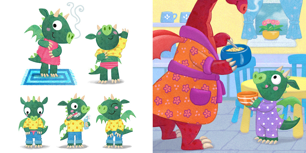 Character Designs for 'Get Ready Delphine!'