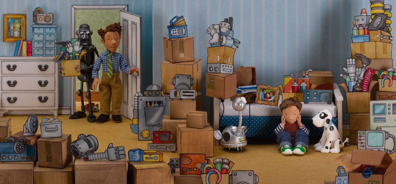 Original scene from 'Bit-Bot the Robot'- Egmont