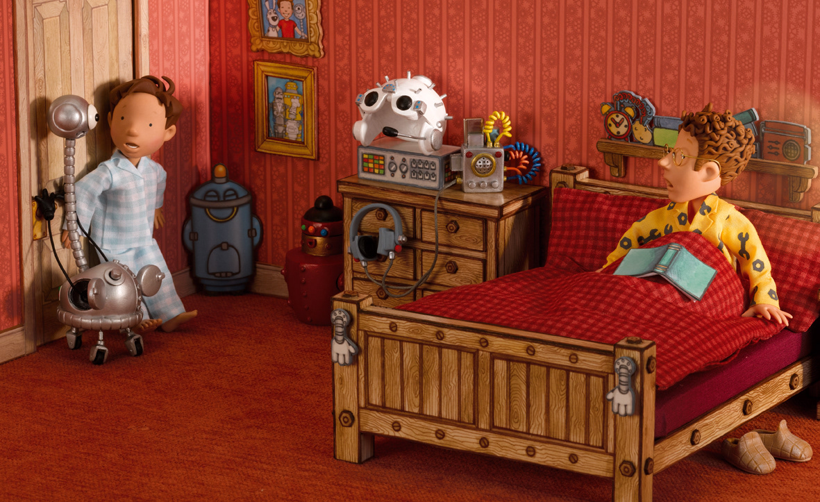 Professor Widget's room from 'Bit-Bot and the Blob'- Egmont