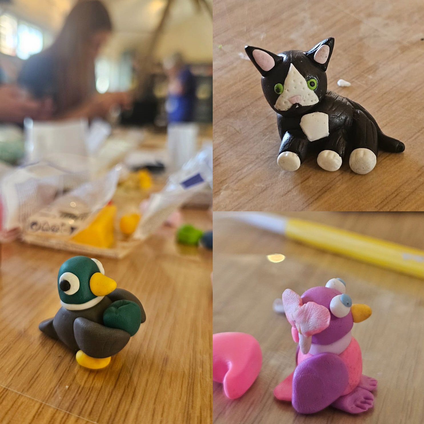 Some of the minis made during the Derbyshire Makes workshop