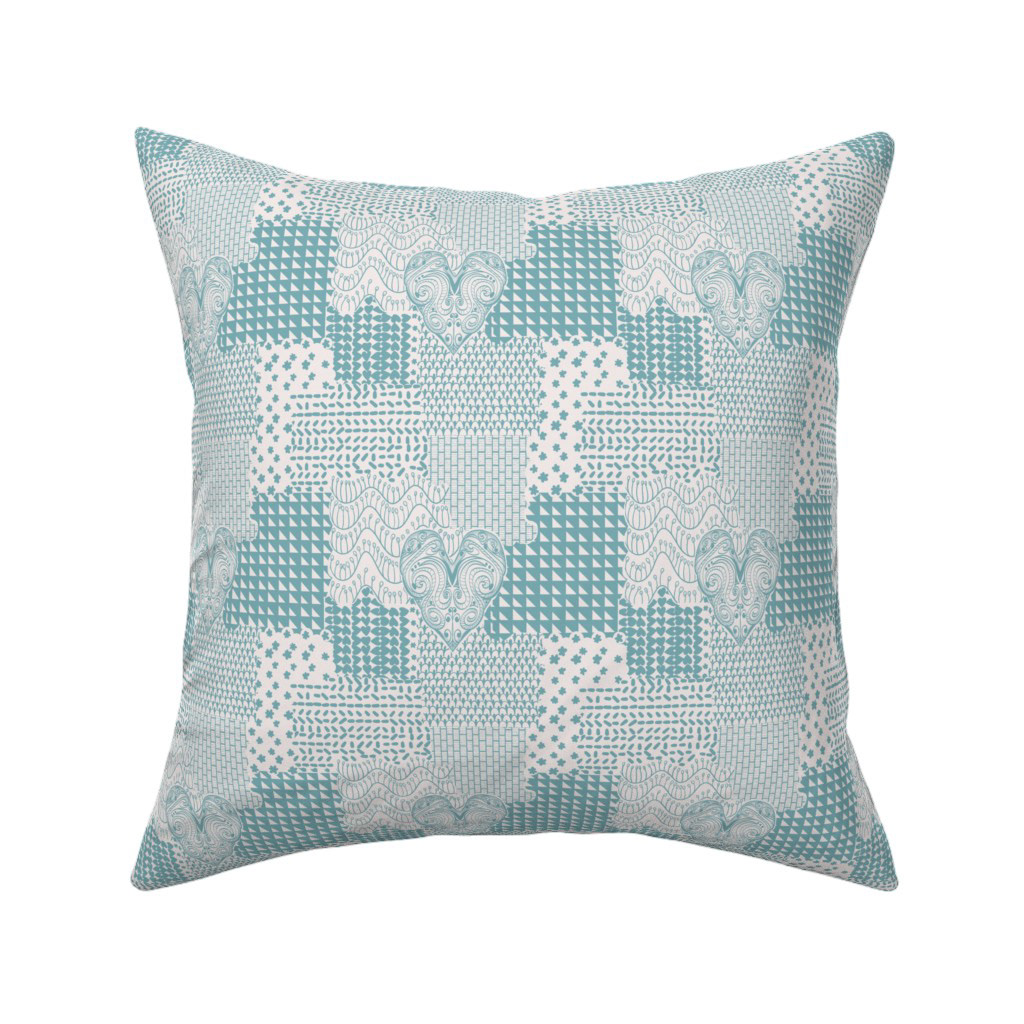 Tween Love Blue Hearts Patchwork