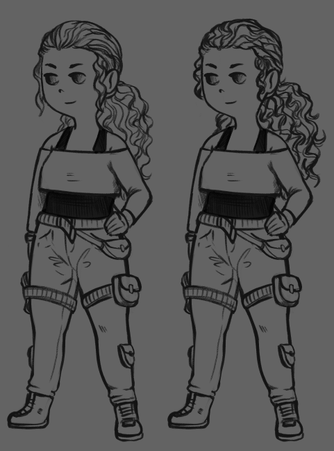 Hairstyle 3 and 4