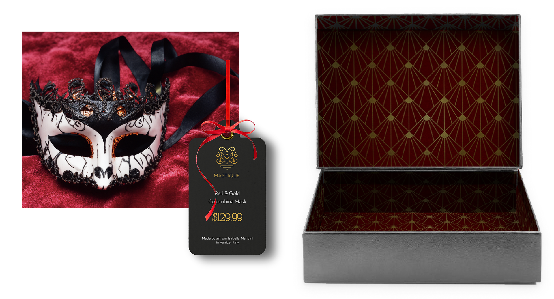 Utilized AI to create the mask product image