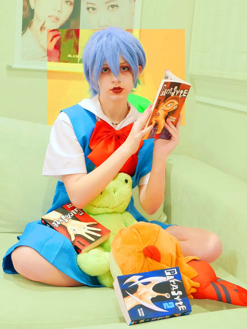 Character: Rei Ayanami (Evangelion) - Grade 9 - Runner Up in Rep. Jamie Raskin's Congressional Art Show