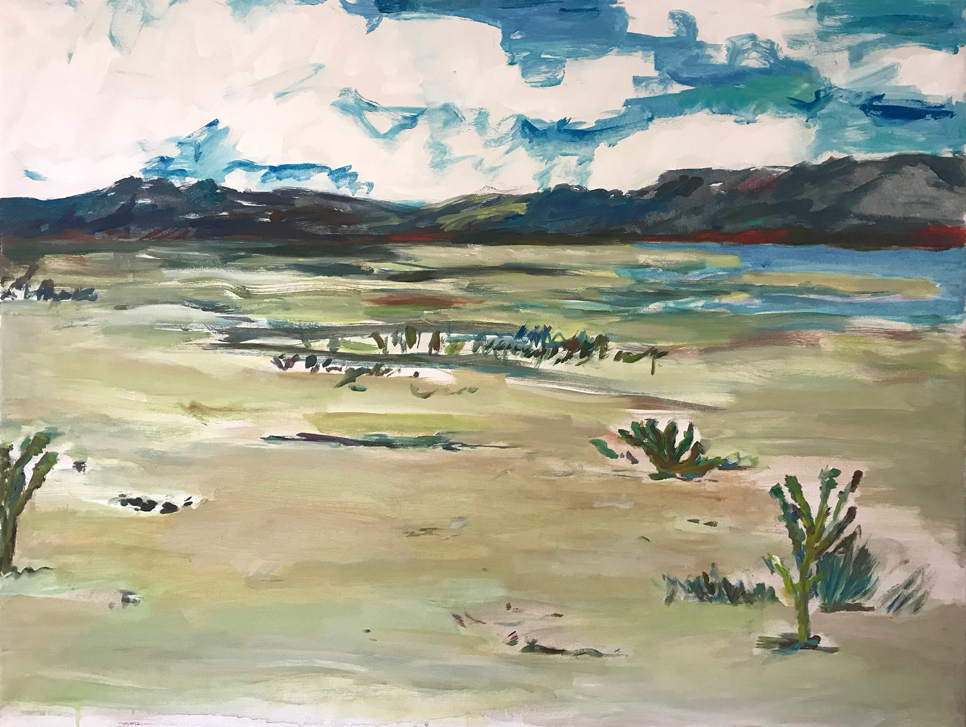 Hondo, 2020 oil and acrylic on canvas 34 x 44”