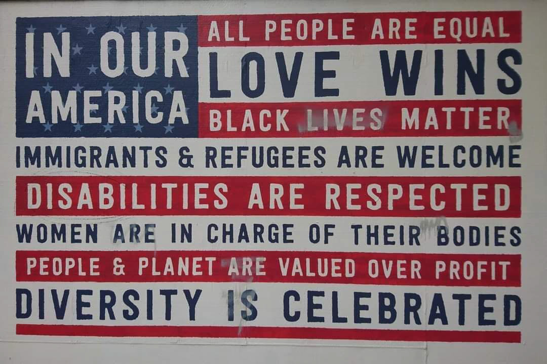 Portland - Oregon - "In Our America" sign