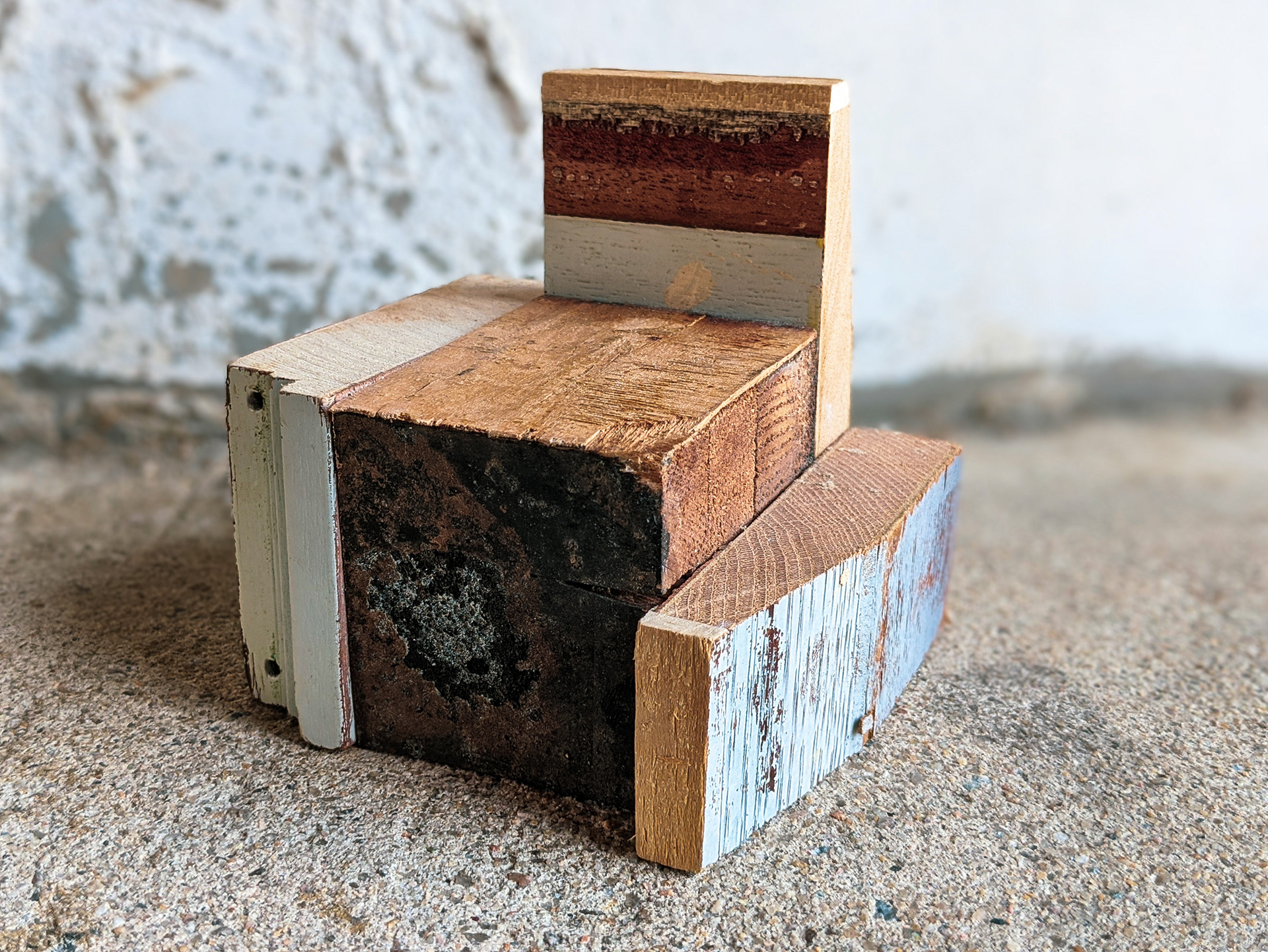 Composite C from Night/Day/Night, Wood, 4.5 X 5 X 5 inches. 2018