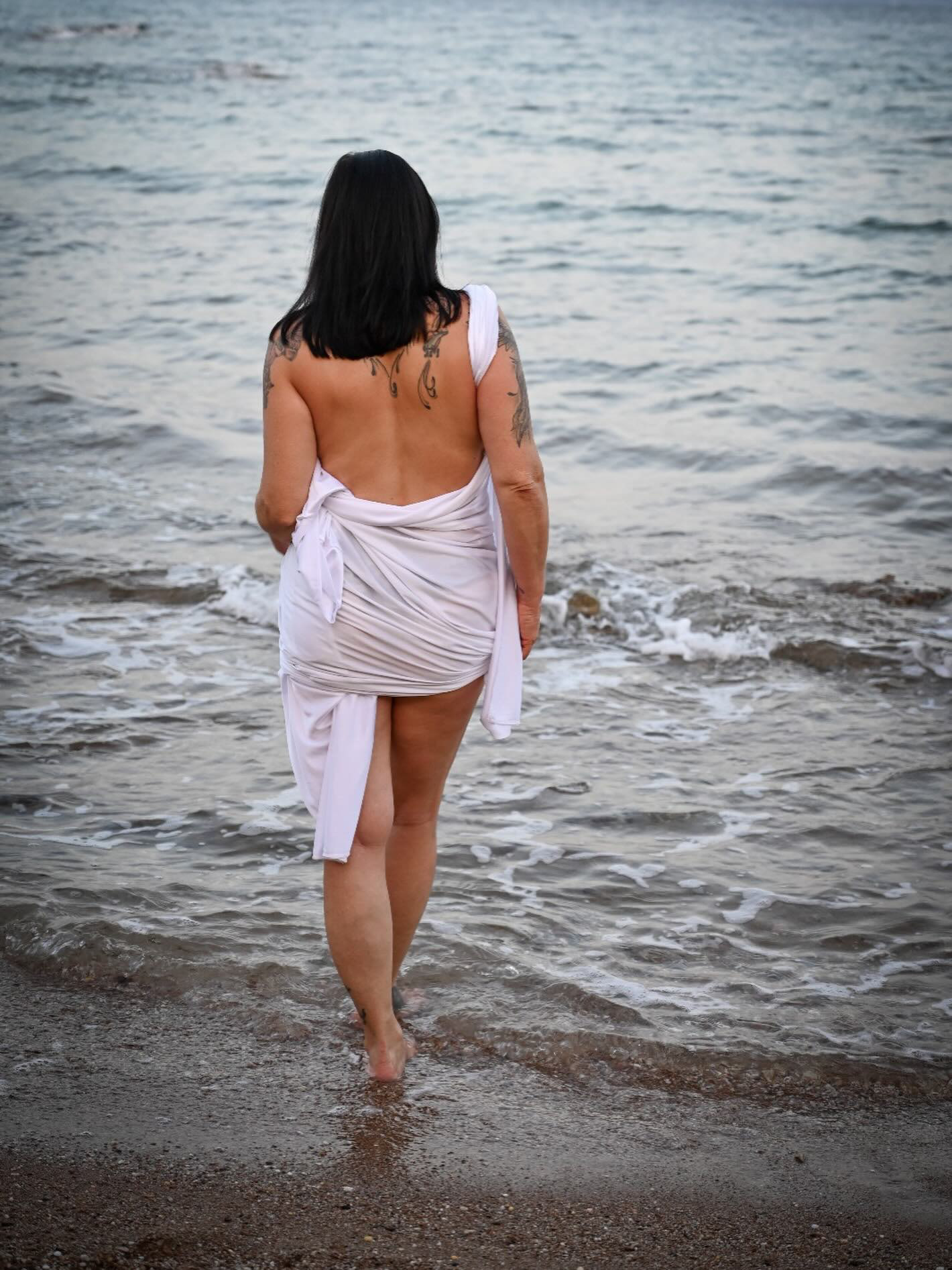 Fotoshoot aan het strand in Griekenland